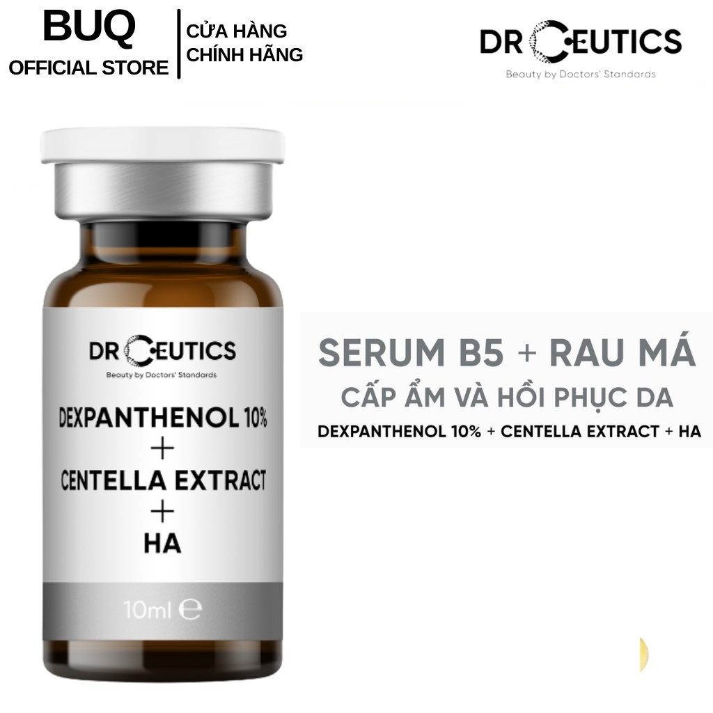 Serum B5 DrCeutics Cấp Ẩm Và Phục Hồi Da Dexpanthenol 10% + Centella Extract + HA 10ml