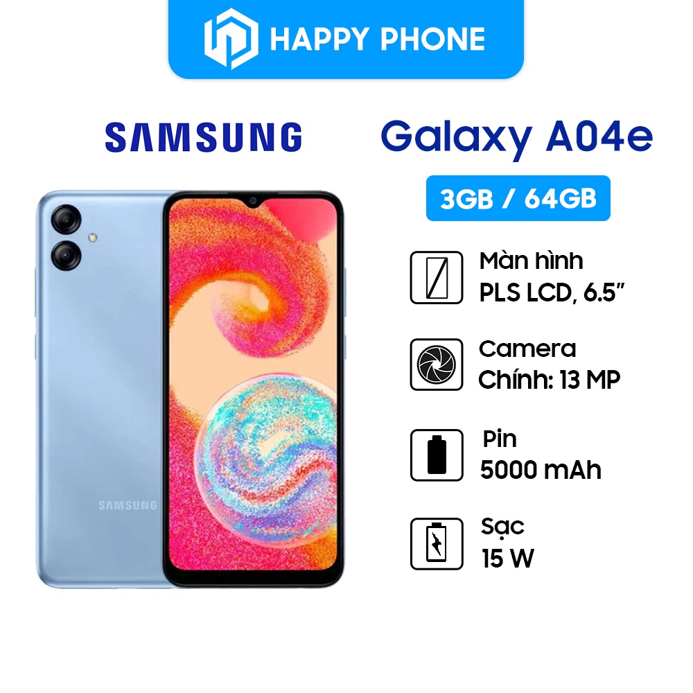 Điện Thoại Samsung Galaxy A04e - Hàng Chính Hãng, Mới 100%, Nguyên seal