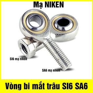 Vòng bi mắt trâu 6mm M6 mạ niken SA 6 +SI 6 đường kính 6mm hàng chính hãng