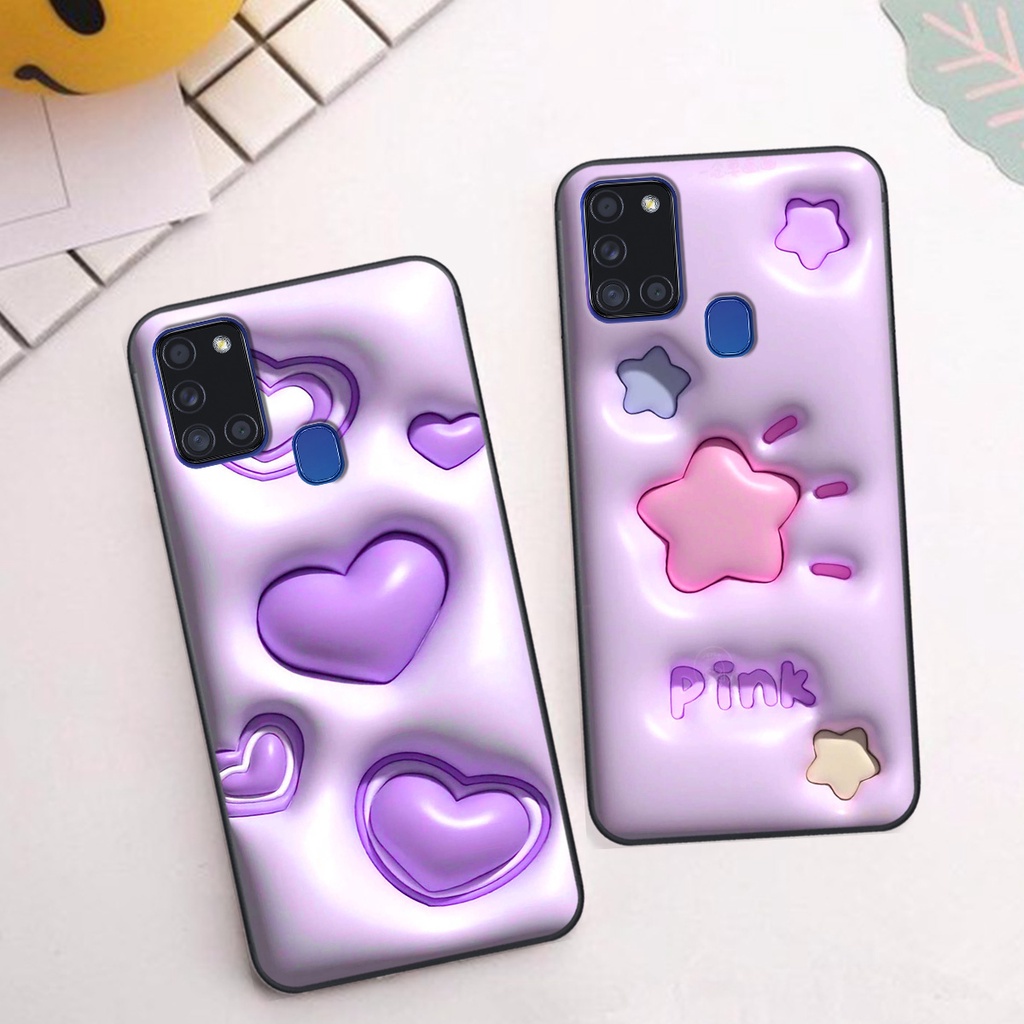 Ốp Samsung A21s in phẳng hiệu ứng 3D giả nổi siêu thật, cực xinh, cá tính