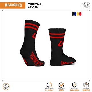 Vớ Cao Unisex URBAN MONKEK " Sock UM$ " Chất Liệu Cotton Dệt Cao Cấp Chống Giãn Không Xù 4 Phối Màu