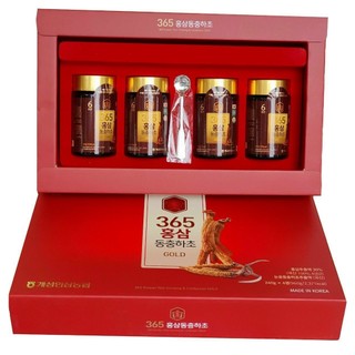Cao hồng sâm đông trùng hạ thảo 365 hàn quốc hộp 4 lọ x 240g