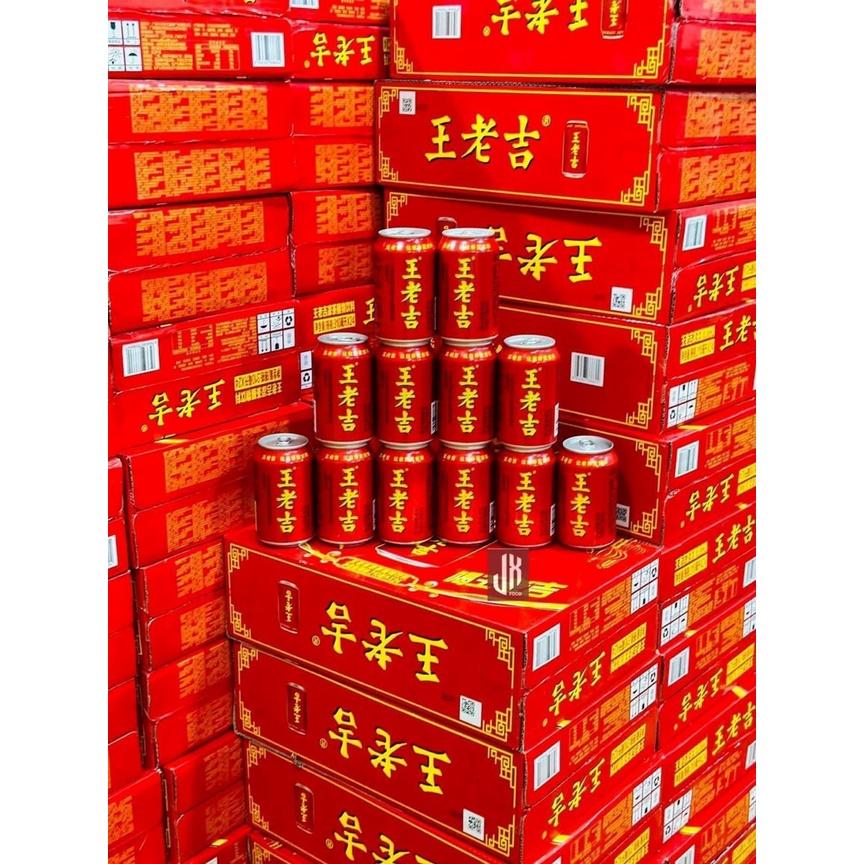 Nước hồng sâm WangLaoJi giải nhiệt lon 310ml bổ sung sức khoẻ, đồ uống Trung Quốc - TIANKONG