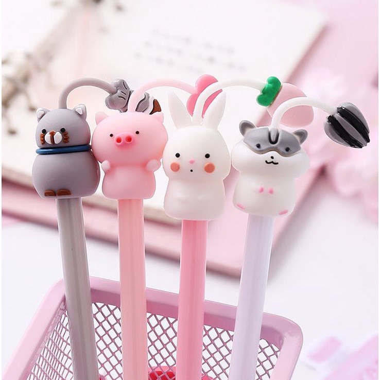 Bút bi gel nhiều màu cute đơn giản tinh tế đồ dùng học tập cute dễ thương