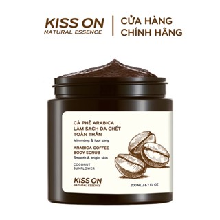 Tẩy tế bào chết body cà phê làm da tươi sáng, mịn màng KISS ON 200ml