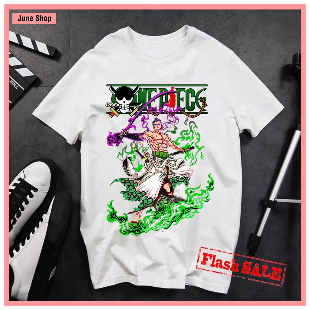 BST Áo Anime - Áo thun One Piece in Luffy Gear 5, D.Ace, Zoro, Sanji siêu chất, giá rẻ