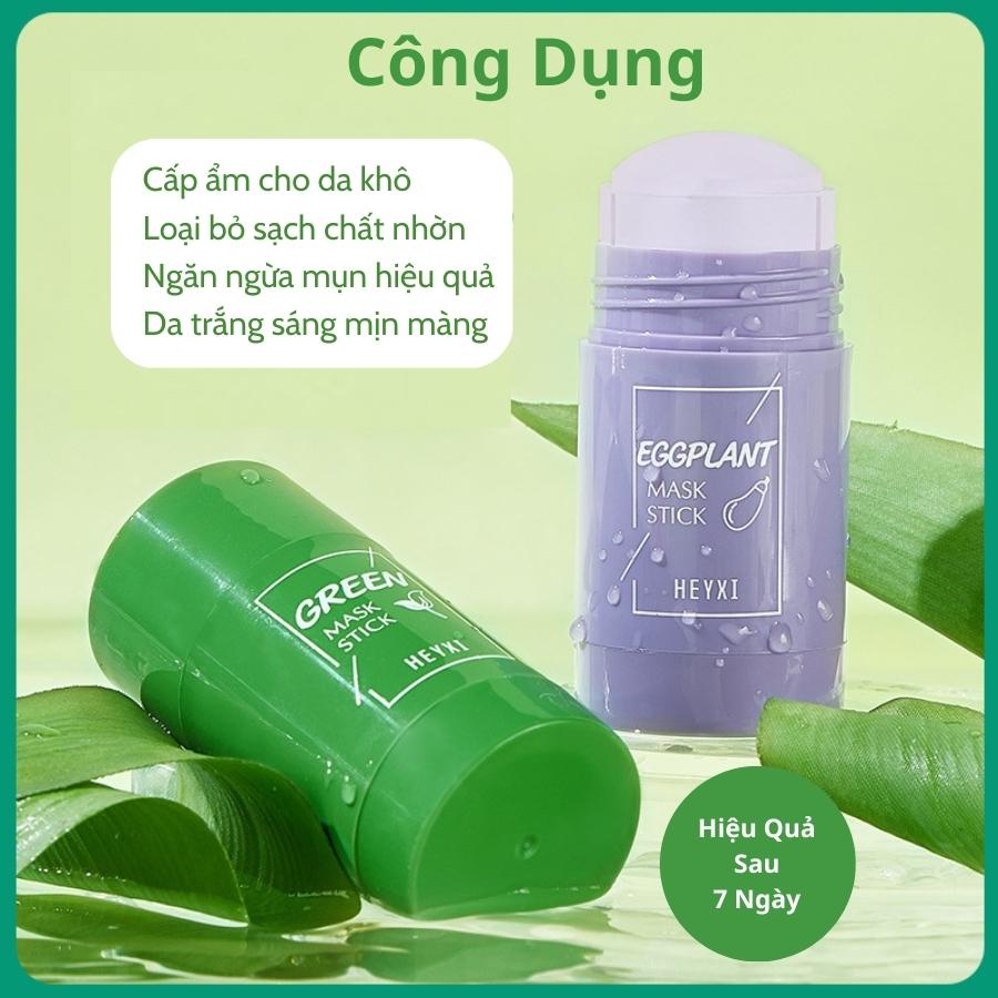 Mặt Nạ Đất Sét Trắng Da Green Tea Mask Stick Mặt Nạ Trà Xanh Giảm Mụn Đầu Đen Hiệu Quả Rửa Sạch Sâu Lỗ Chân Lông