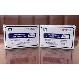 Bơm kim tiêm mpv 1ml kim 25gx1", hộp/100 chiếc