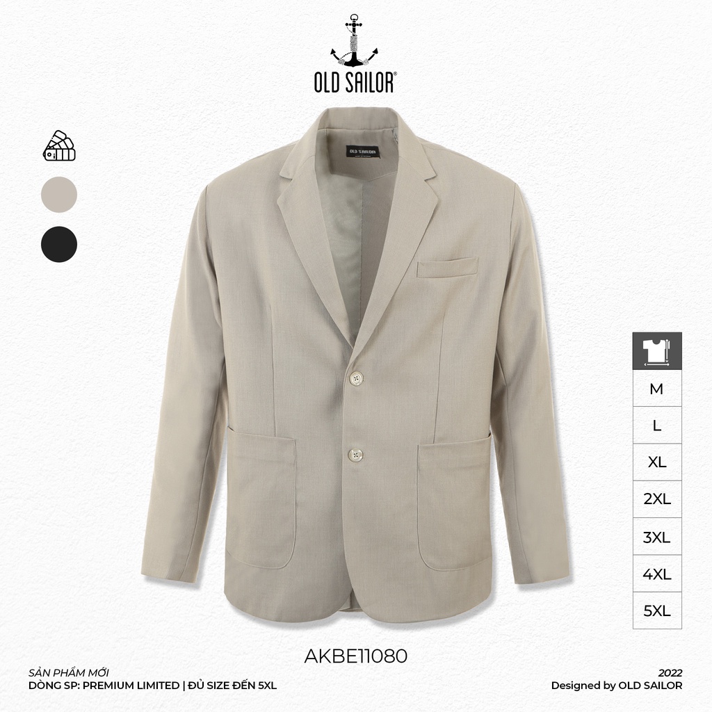 Áo Khoác Blazer Nam OLD SAILOR Hàng Limited Chất Vải Cotton Lót Dù 2 Lớp Dày Dặn Thoáng Mát Bigsize