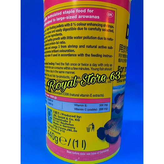 JBL Novo Dragon thức ăn chuyên cho cá Rồng