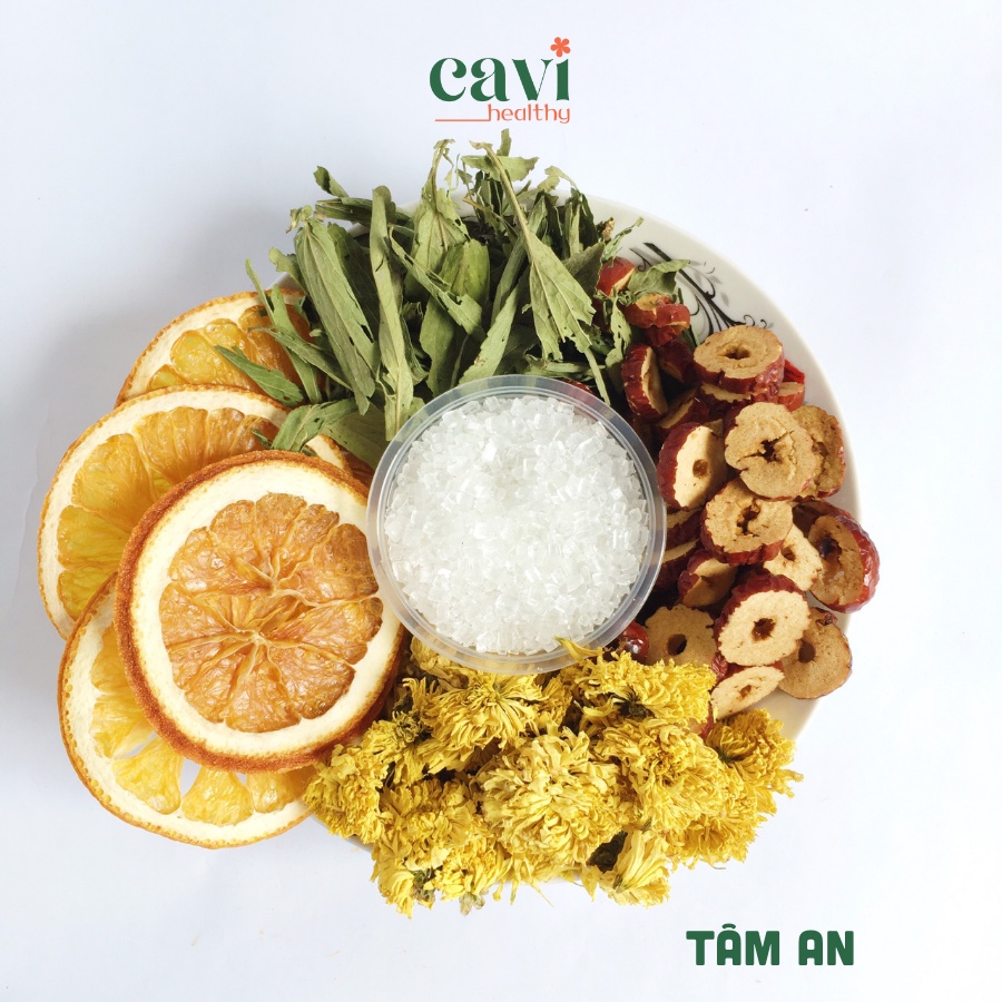Trà hoa thảo mộc mix nhiều vị gói 10gr-15gr dưỡng nhan, an thần, ngủ ngon - Cavi Healthy