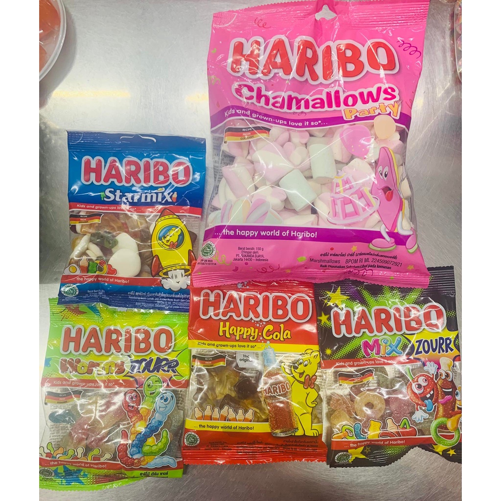 Kẹo dẻo Haribo các vị gói 80g