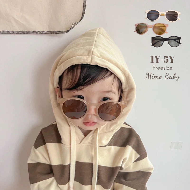 Kính mắt gọng tròn, kính râm thời trang phong cách Hàn Quốc cho bé K13 Mimo Baby