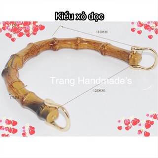 Quai nhựa giả trúc kèm khoen