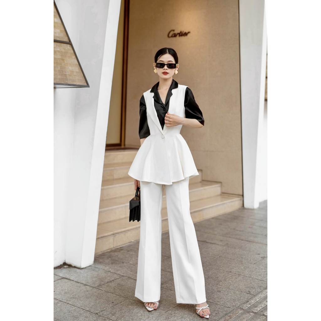 VELLE DESIGN áo cala chất cotton hàn dày dặn không nhăn