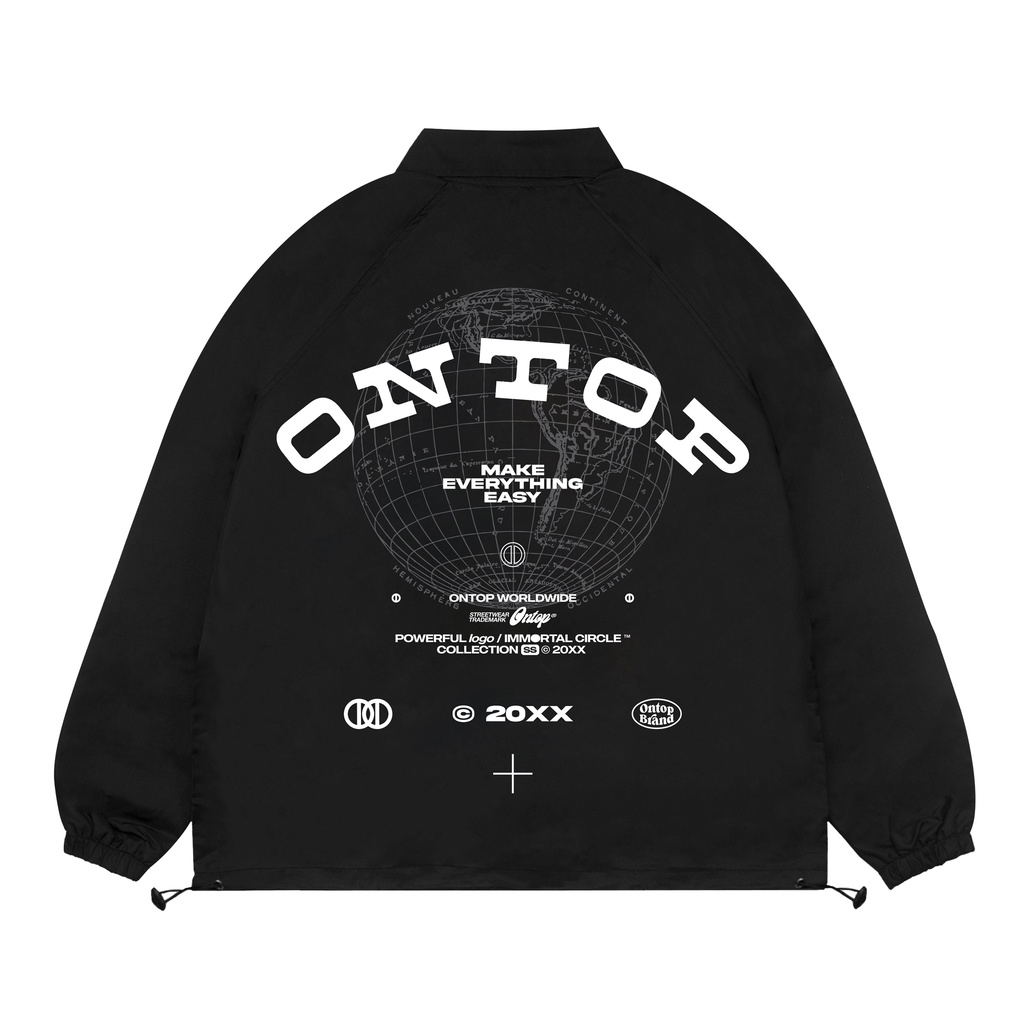 Áo khoác dù nam nữ form rộng đẹp Worldwide SS20XX Jacket local brand ONTOP | O19-AK1