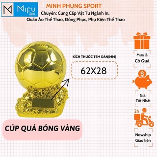 Quả bóng vàng, bóng vàng Iwin kim loại cao cấp đồ lưu niệm thể thao, cup giải thưởng, đủ mọi kích cỡ cho mọi giải đấu