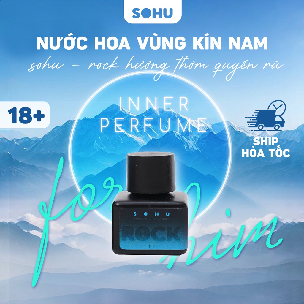 Nước hoa vùng kín nam SOHU ROCK mùi hương thơm lâu mạnh mẽ quyến rũ 5ml