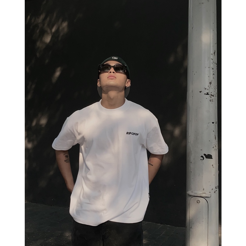 RIPOFFF Basic Heavyweight Boxy T-shirt - White