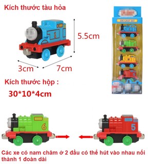Mô hình xe lửa thomas mini bằng kim loại đồ chơi trẻ em