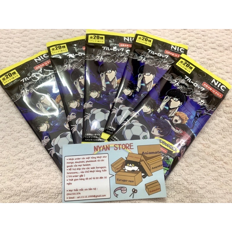 Có sẵn - Gói nhân phẩm Blue Lock Metal Card