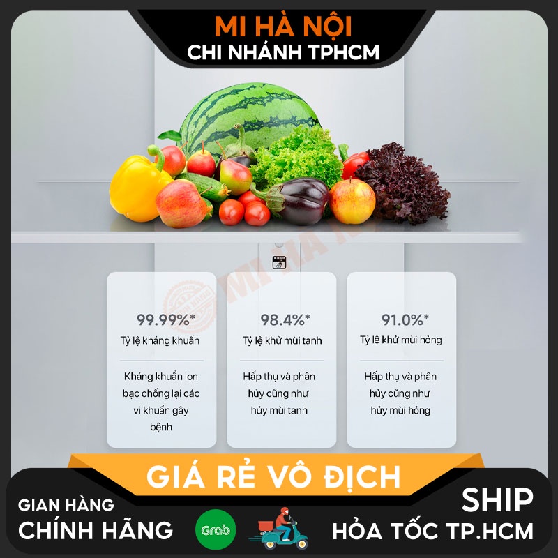 Tủ lạnh 4 cánh Xiaomi Mijia 430L, có ngăn đông mềm- Bảo hành 18 tháng