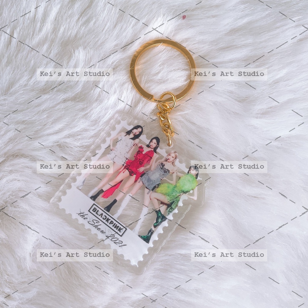 Móc khóa  blackpink thiết kế độc đáo: on the ground, lalisa, shut down, pink venom,...