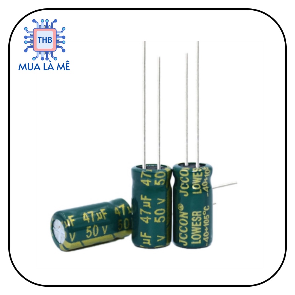 Tụ hóa 50V 47uF 6x12mm tần số cao (túi 10 con)