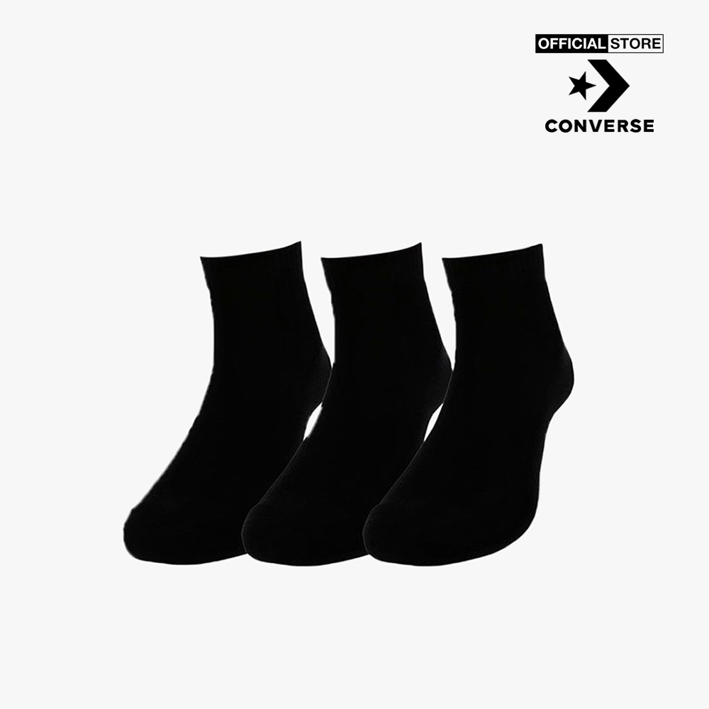 CONVERSE - Pack 3 vớ cổ cao unisex Ankle MA881-3B-0000_BLACK