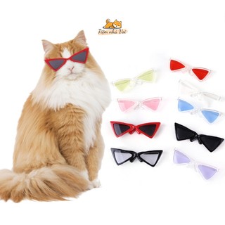 KÍNH MẮT, KÍNH DÂM TAM GIÁC SIÊU CUTE, PHỤ KIỆN CHỤP HÌNH CHO THÚ CƯNG