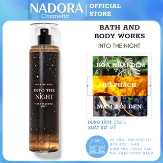 Xịt Thơm Toàn Thân Bath And Body Works - Into The Night Body Mist 236ml
