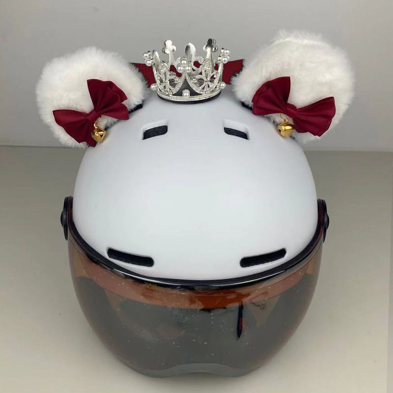 Mũ Bảo Hiểm Hình Tai Mèo Siêu Dễ Thương