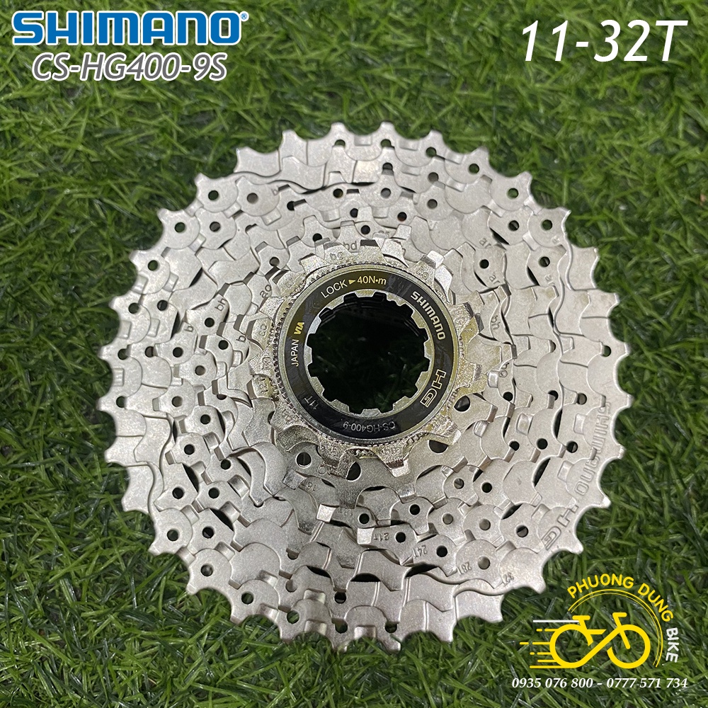 Líp thả líp 9 xe đạp SHIMANO ALIVIO CS HG400 9 Speed - Hàng chính Hãng