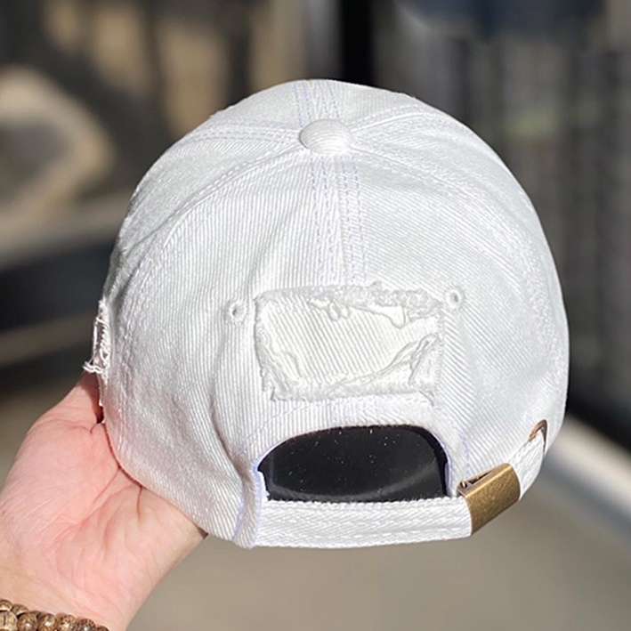 Nón Kết - Mũ Lưỡi Trai KAKI RÁCH cực chất dành cho cả nam và nữ - ĐEN