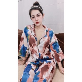 Pijama nữ lụa thiết kế cánh dơi