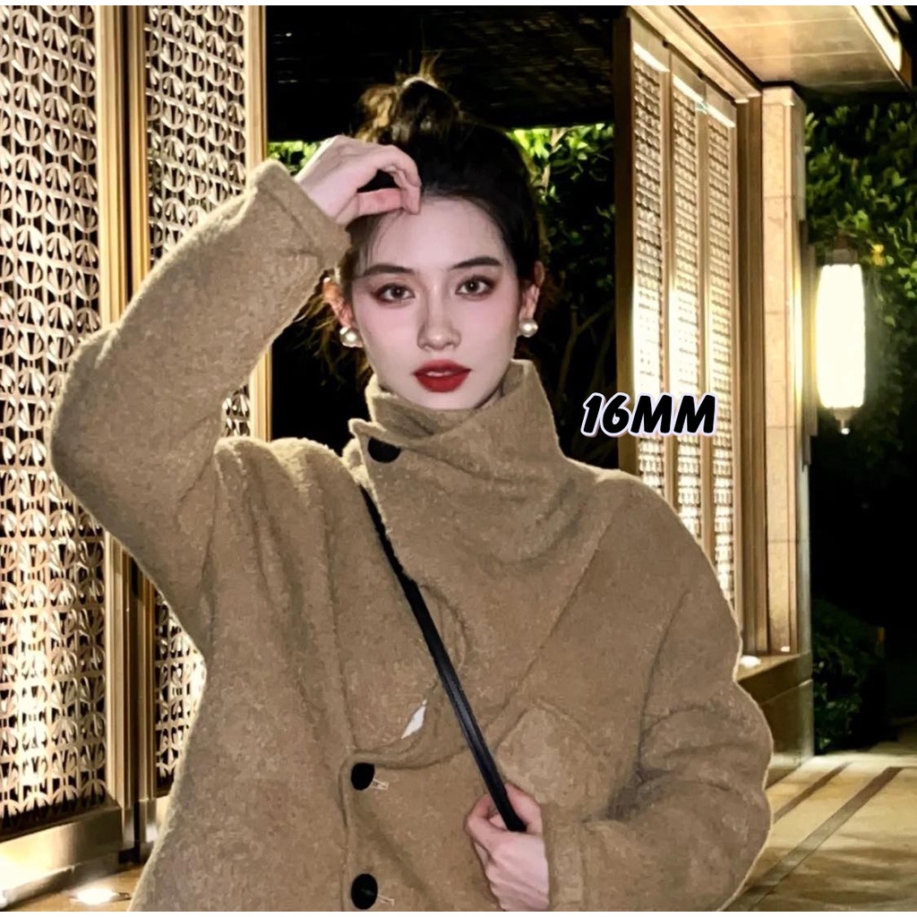 Khuyên hạt tròn Lady màu vàng ánh nhũ sang chảnh LADY408