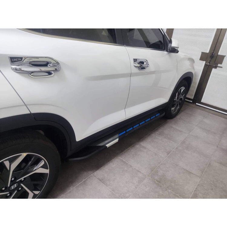 Bậc lên xuống, bệ bước chân HYUNDAI CRETA 2022. MÂU CAO CÂP MCB - xanh