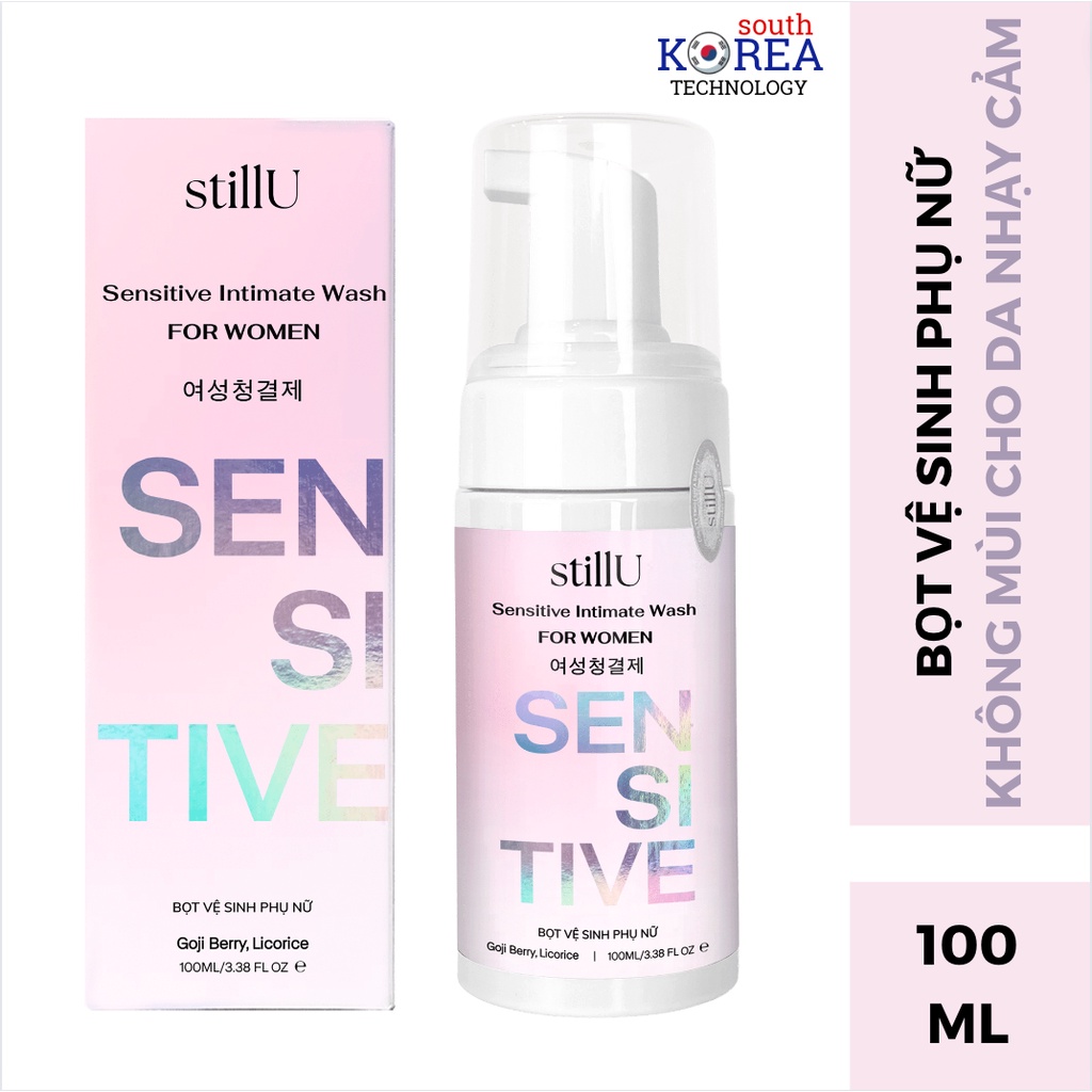 Combo dung dịch vệ sinh nam nữ tạo bọt Sensitive Men và Sensitive Women không mùi 100ml