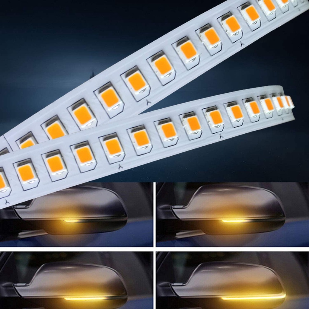 Dải Đèn Led Xi Nhan Báo Rẽ Gắn Gương Chiếu Hậu Xe Ô Tô Hiệu Ứng Nước Chảy Nổi Bật Dùng Cho Điện 12V