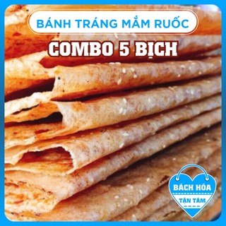 5 Bịch Bánh Tráng Mắm Ruốc Đà Lạt 1 Bịch 5 Cái 25cm - BT05