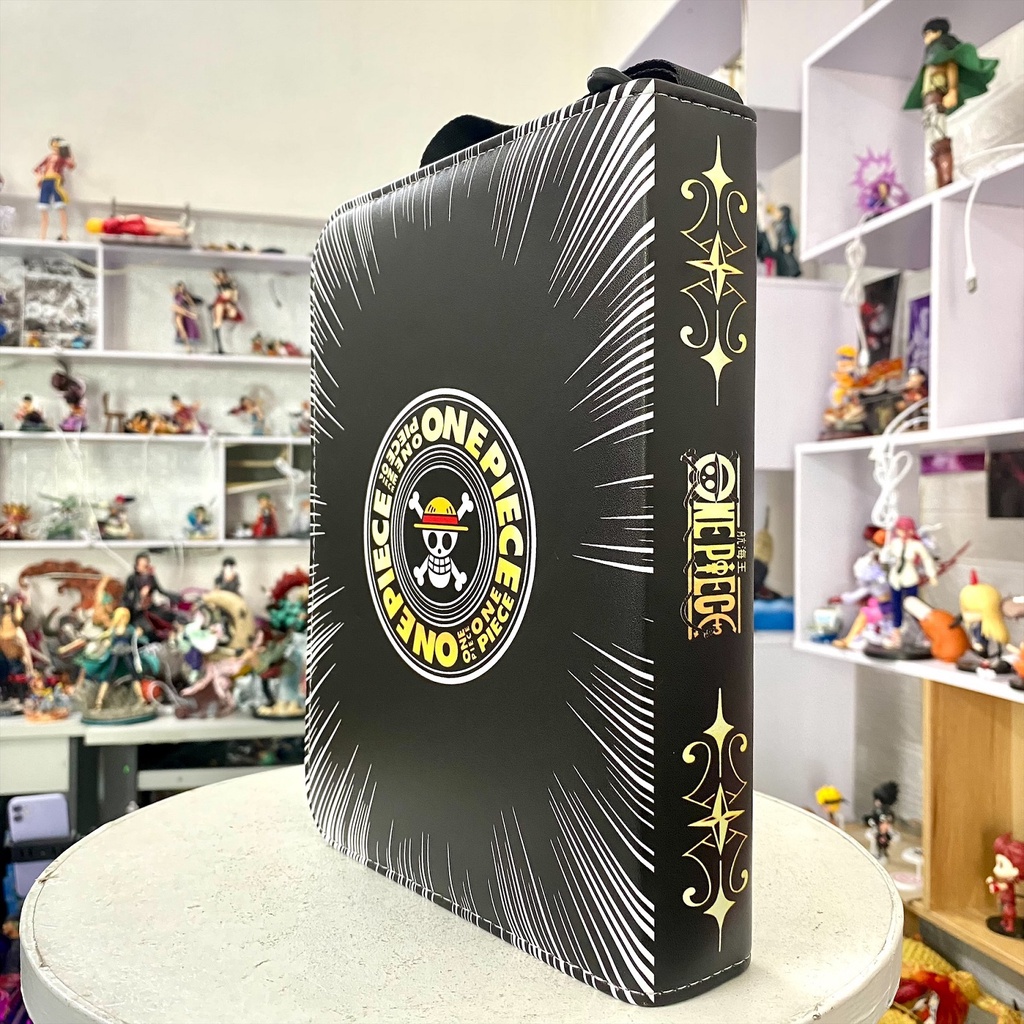 Sổ Da Sưu Tầm Thẻ Nhân Phẩm 400 Ô Naruto, One Piece Siêu Đẹp