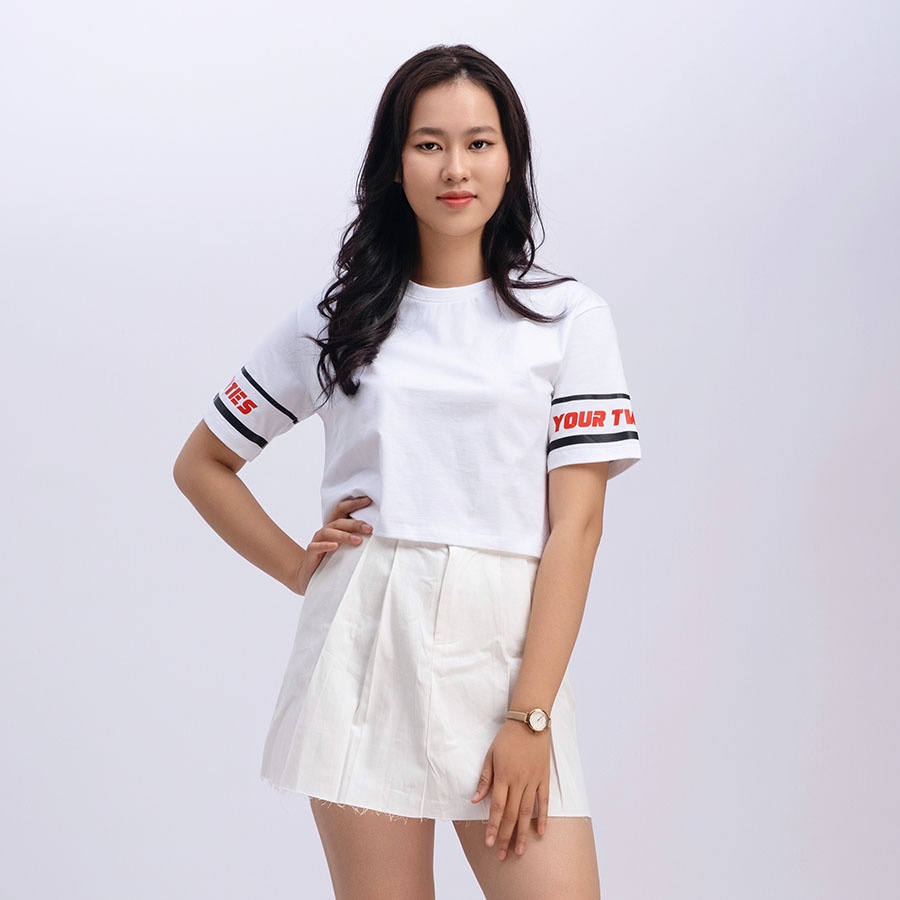 Áo thun nữ croptop, ngắn tay_Gavani_ akh your twenties