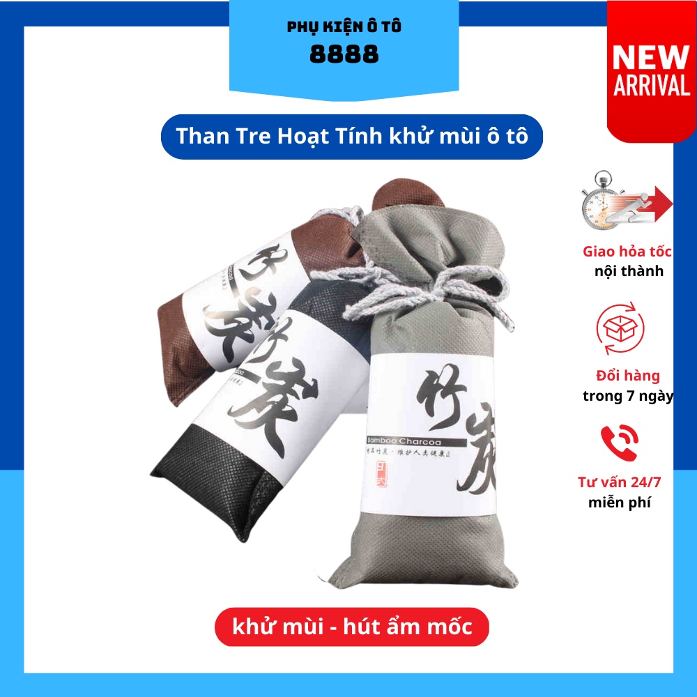 Túi than tre hoạt tính khử mùi, hút ẩm, lọc không khí ẩm mốc trên xe ô tô | BigBuy360 - bigbuy360.vn