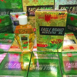 EAGLE BRAND Dầu Gió Xanh Nhập Khẩu Chính Hãng 24ml Singapore 2 nắp