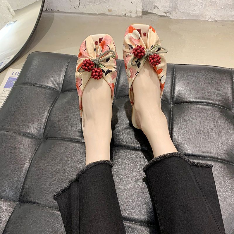 Jiashucheng Dép Sandal Đế Bằng Thời Trang Mùa Hè Cho Nữ