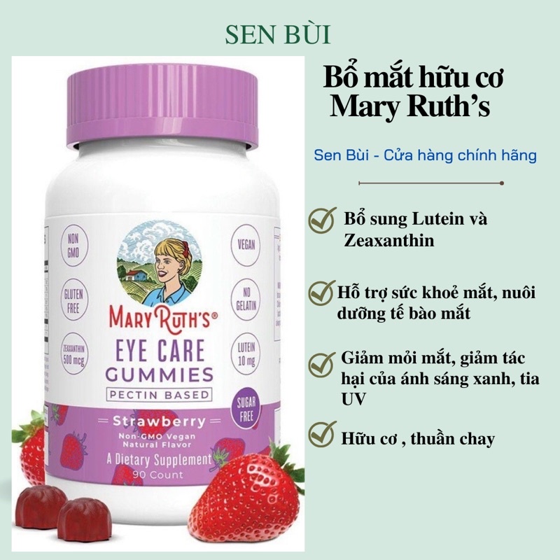 Viên nhai bổ mắt Mary Ruth’s Eye Care Gummies