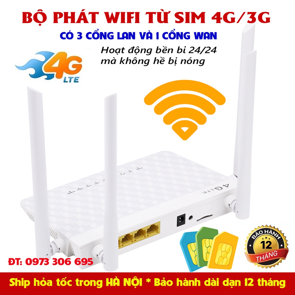 Bộ phát wifi từ sim 4G/3G siêu khỏe, cắm điện dùng 24/24 | BigBuy360 - bigbuy360.vn