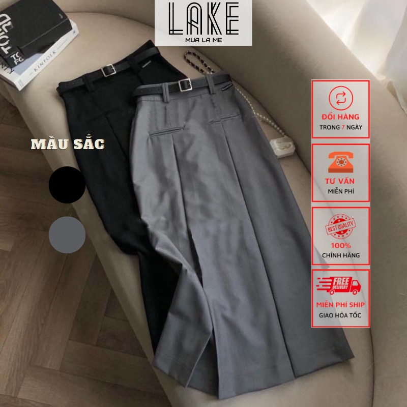 Chân váy midi Lake fashion chân váy dài form đẹp