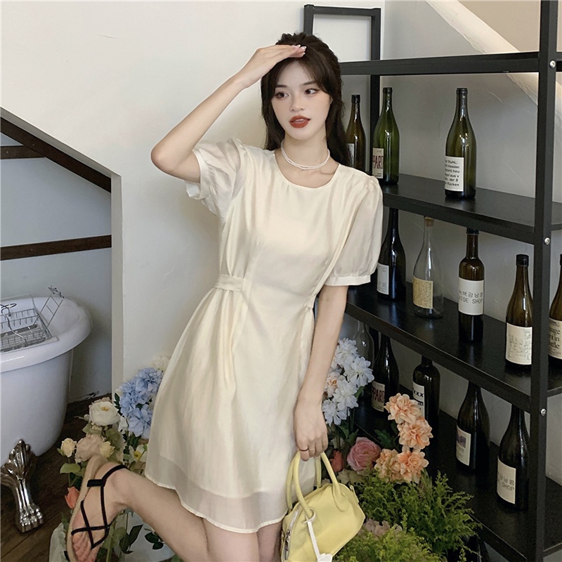 Váy Nữ Ngắn Tay Dáng Chữ A Thiết Kế Mỏng Xinh Xắn Phong Cách Trẻ Trung Dự Tiệc Thời Trang Sugal VAY NU 045V1