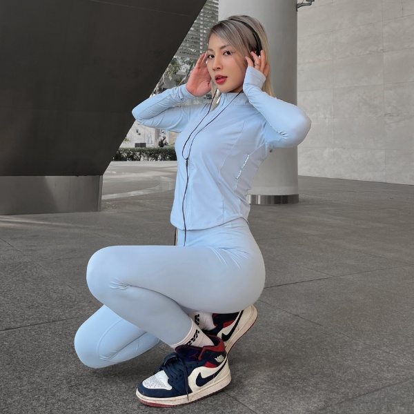 Quần tập gym yoga legging Fitme Cover23 phối xéo 2 lớp nâng mông tôn dáng cao cấp QDCV